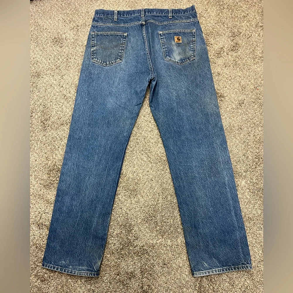 Vintage carhartt jeans‎ mens 40 x 34 relaxed fit denim workwear western cowboy - Picture 5 of 16